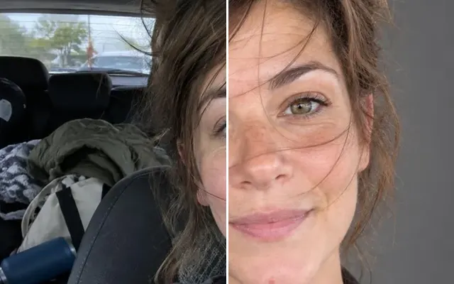 Before and after: Casual car selfie turned into a professional studio headshot